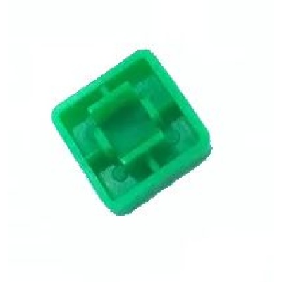 Cap voor 12x12 micro drukknop schakelaar vierkant groen 02